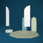 Tecido wind banner